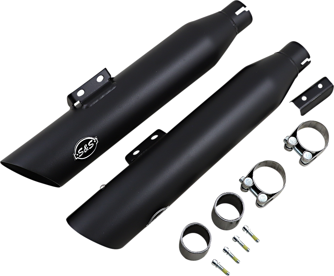 Slash Cut Mufflers - 50 State - Black 2018 - 2020