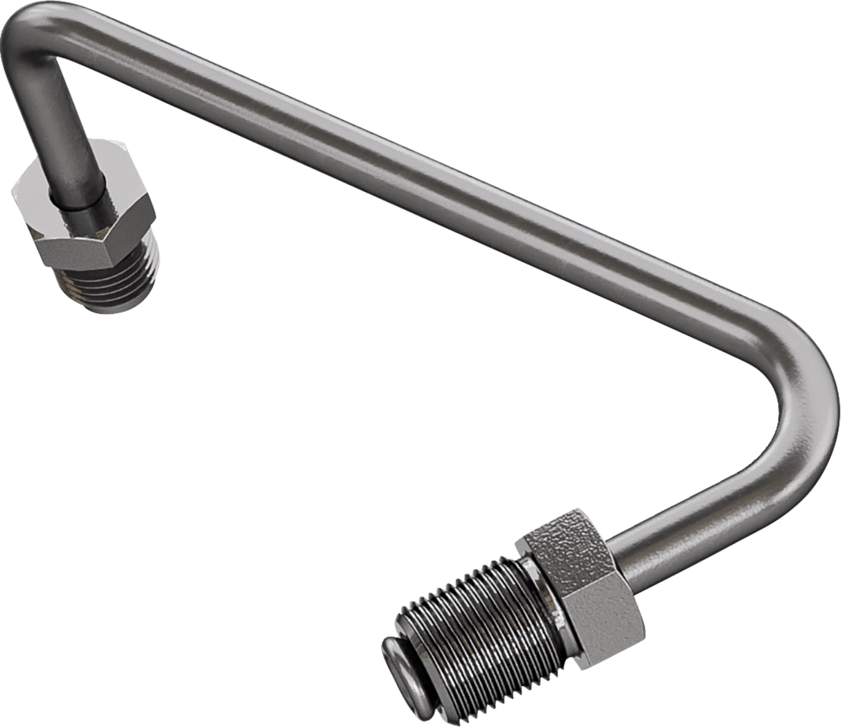 Universal Banjo - AN3 Adaptor - S Bend - Stainless Steel