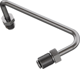 Universal Banjo - AN3 Adaptor - S Bend - Stainless Steel