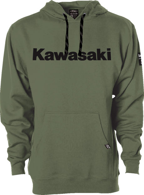 Kawasaki Squad Pullover Hoodie - Army Green - 2XL