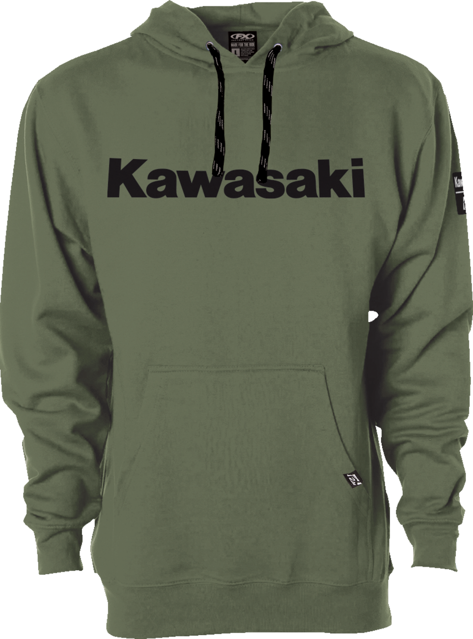 Kawasaki Squad Pullover Hoodie - Army Green - Medium