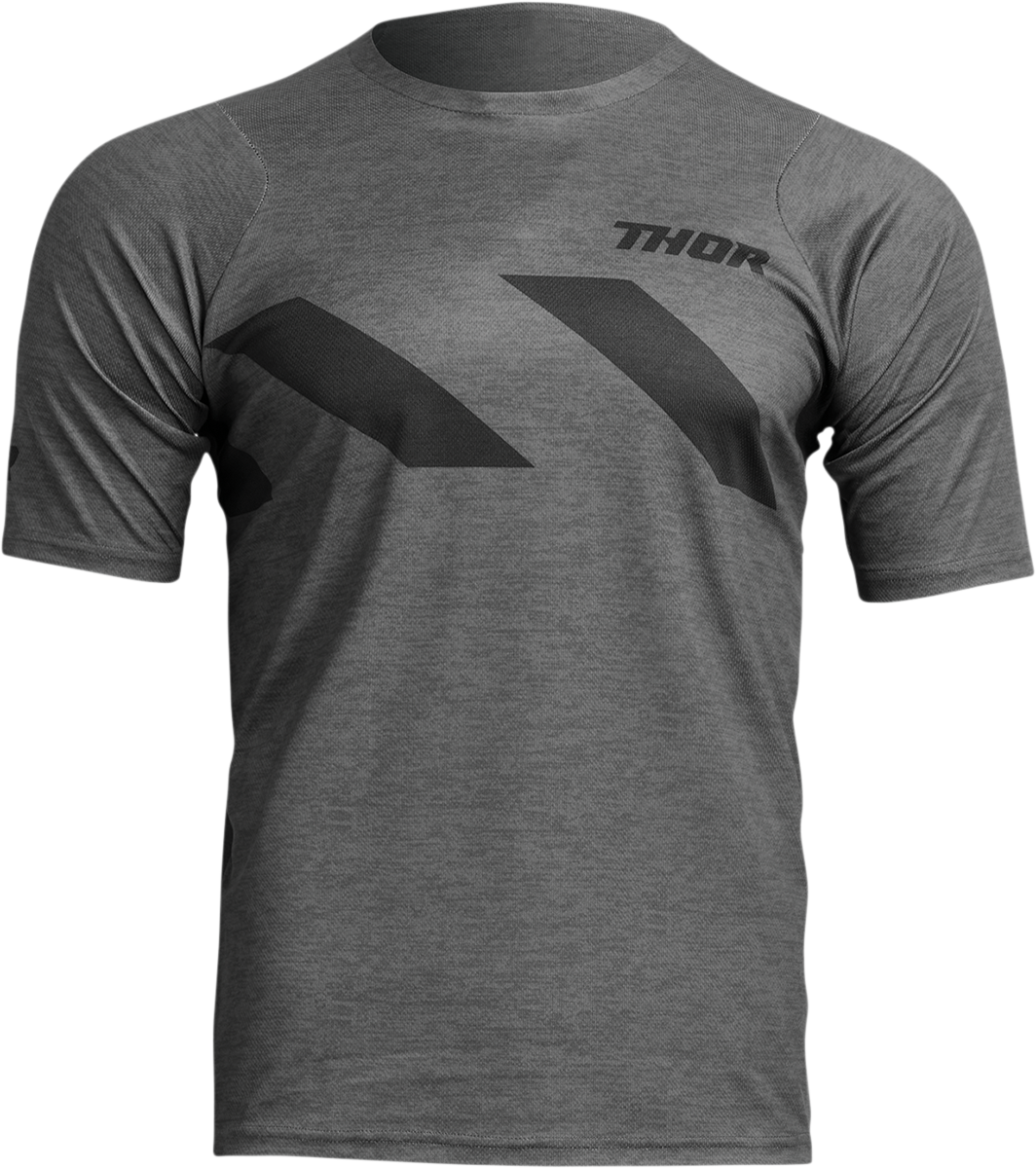 Assist Hazard Short-Sleeve Jersey - Charcoal/Heather - Small