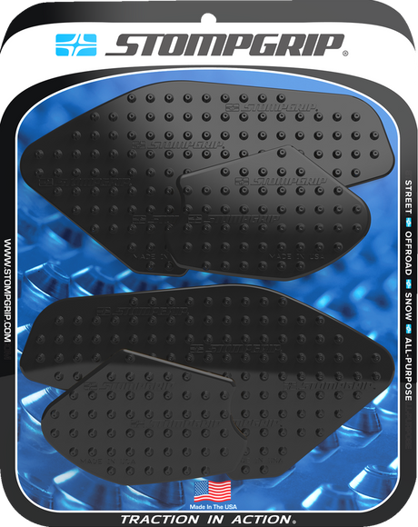 Traction Pad Tank Grips - Volcano - Black - MT-07 2022 - 2025