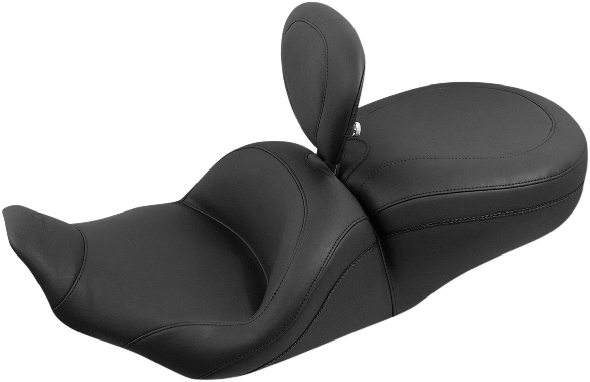 Lowdown Seat with Driver Backrest - Plain - FLHR \'97-\'07 1997 - 2007