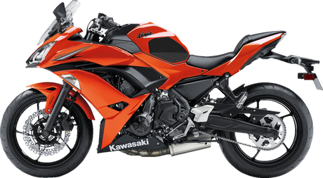 Traction Pad Tank Grips - Volcano - Black - Ninja 650 | Z 400/650 2017 - 2025