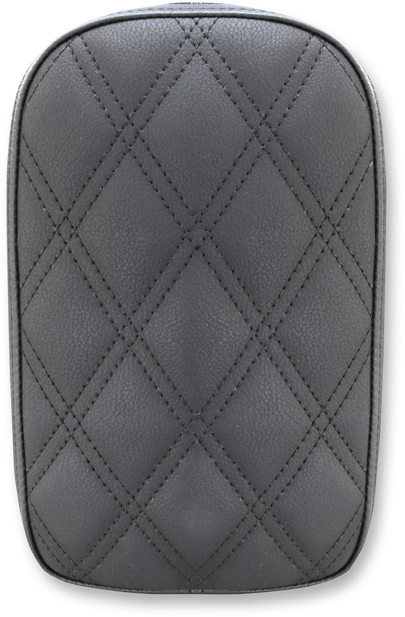 Detachable Pillion Pad - Lattice Stitched - Black
