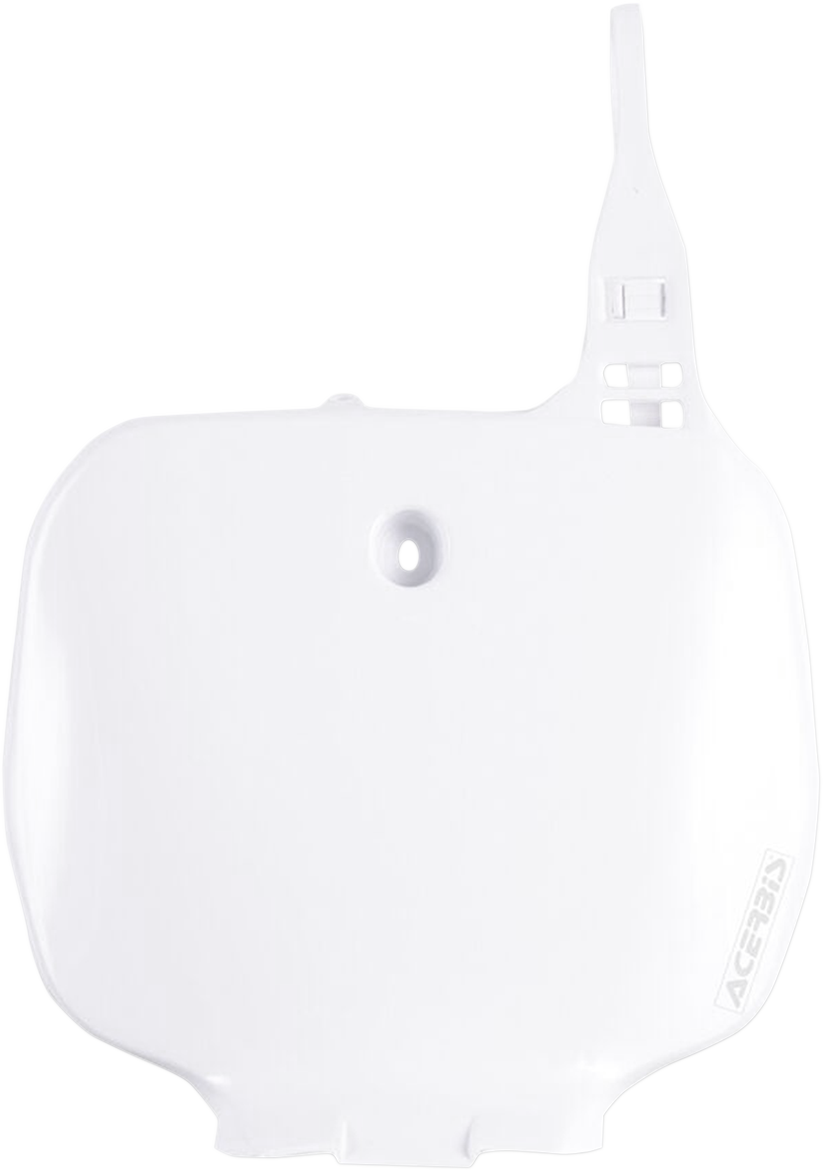 Front Number Plate - White 1992 - 1999