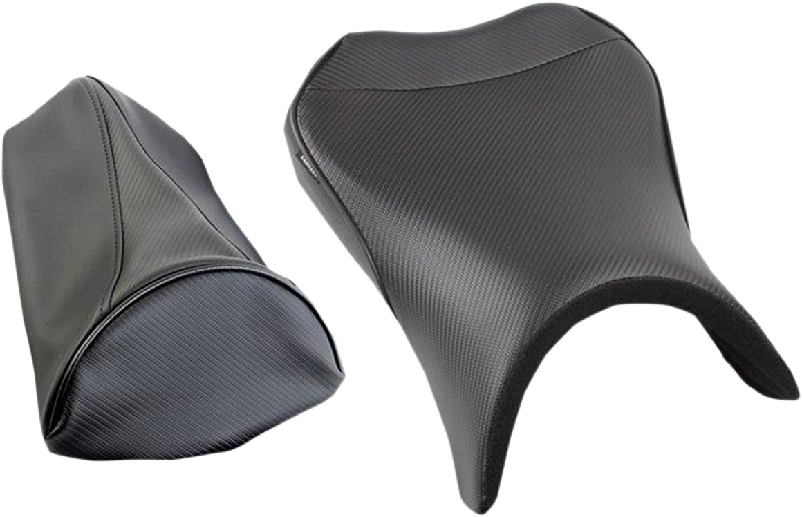 World Sport™ Performance Seat - Black - Carbon FX - Regular - with Rear Cover - Ninja 1000 \'17-\'19 2017 - 2019