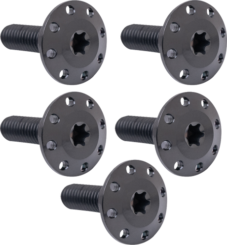 Bolt Kit - Holeshot/Front/Floating/Brake Rotor - Spoke Mount - Black - 5 Pack 2002 - 2017