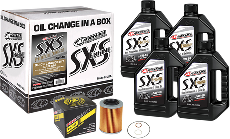 SXS Synthetic Oil Change Kit - Can-Am - 5W-40 2016 - 2022