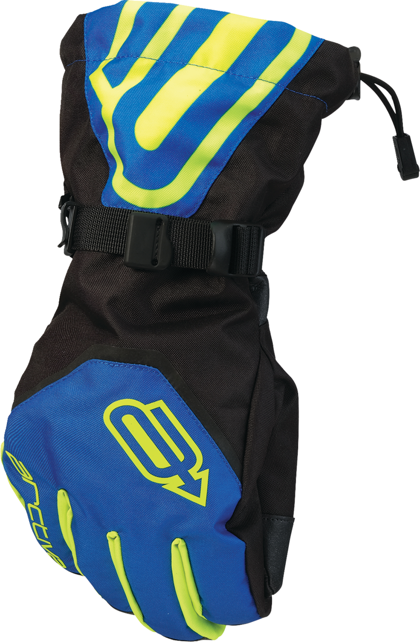 Pivot 8 Gloves - Blue/Hi-Vis - Small