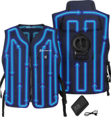 5V Touch Button Circulatory Cooling Vest - Blue