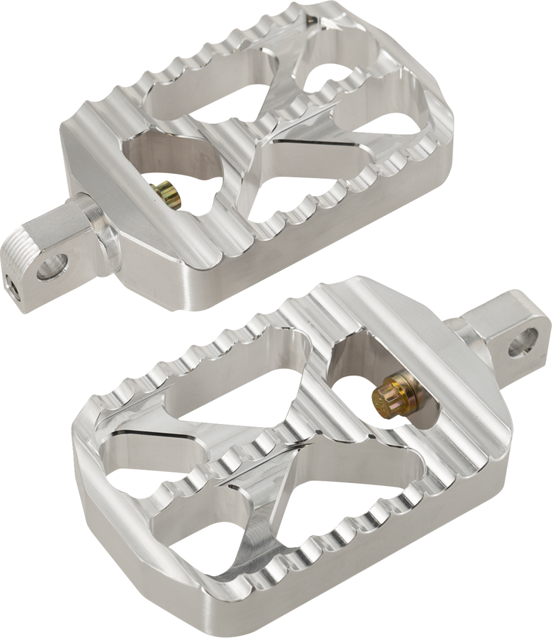 Bear Claw Footpegs - Silver - Harley-Davidson