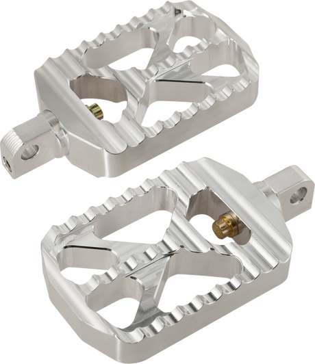 Bear Claw Footpegs - Silver - Harley-Davidson