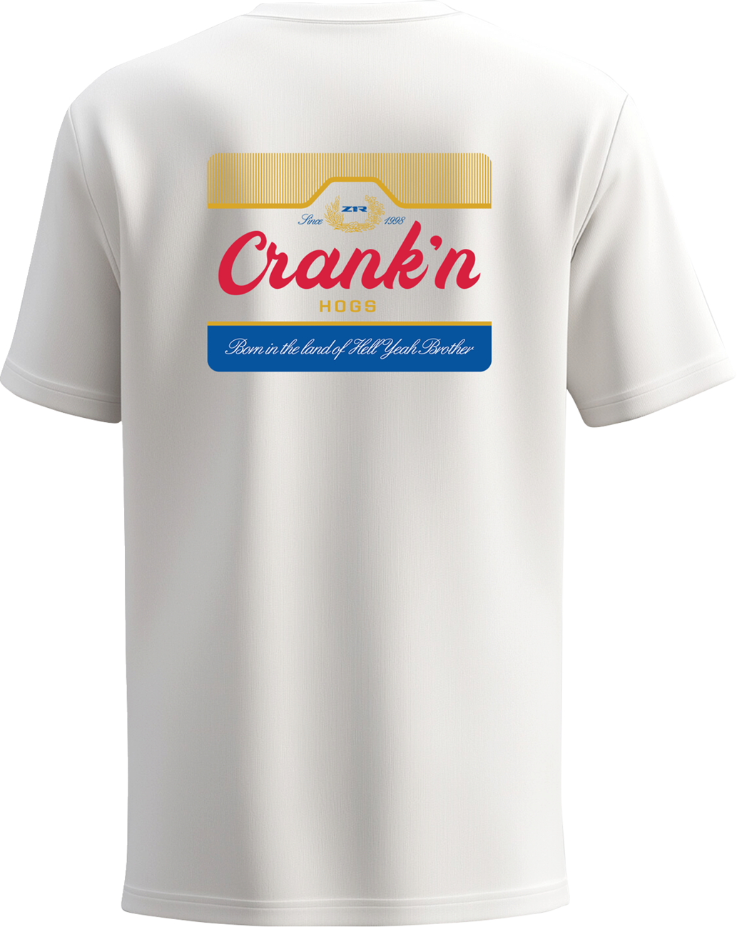 Hogs Crank\'n T-Shirt - White - Medium