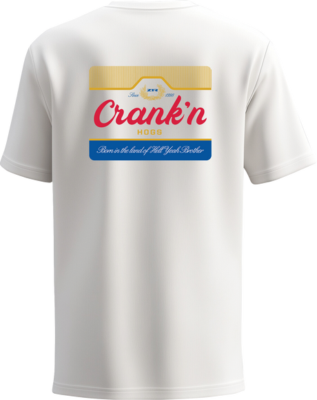 Hogs Crank\'n T-Shirt - White - 2XL