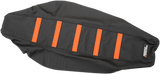 Ribbed Seat Cover - Black Cover/Orange Ribs - KTM 2018 - 2024