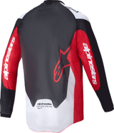 Pro-Dura Long-Sleeve Jersey - Black/Bright Red/White - 2XL