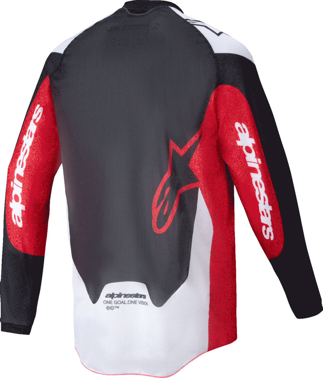 Pro-Dura Long-Sleeve Jersey - Black/Bright Red/White - Small