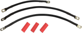 Black Battery Cable Set - \'94-\'09 Dyna 2004 - 2005