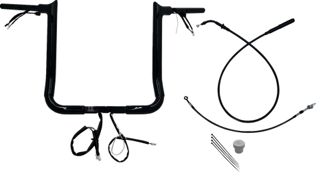 EZ Install Wired Handlebar Kit - 1-1/2\" - Pointed Top - 16\" - Black 2023 - 2024