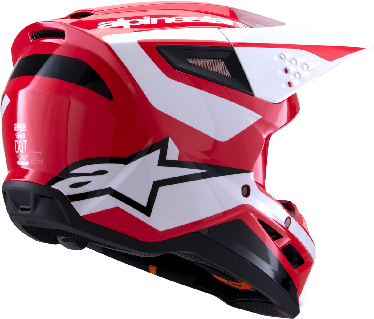 SM3 Helmet - Heat - Gloss Red/White/Black - XS