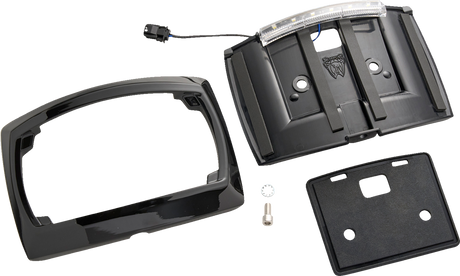 License Plate Frame - LED - Curved - Black 2023 - 2024