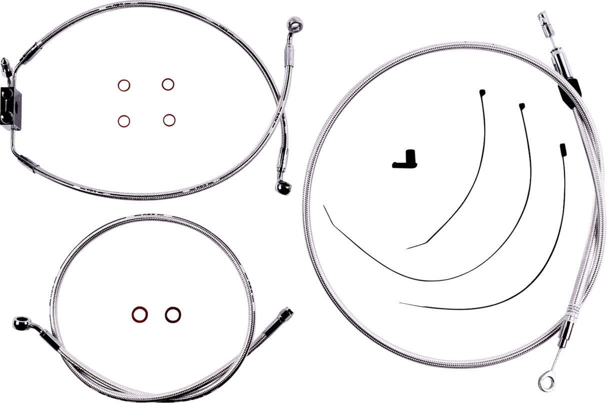 Sterling Chromite II® Designer Handlebar Installation Kit - 8\" - FXLR/FXFB/S 2018 - 2024