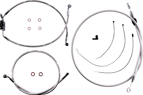 Sterling Chromite II® Designer Handlebar Installation Kit - 8\" - FXLR/FXFB/S 2018 - 2024