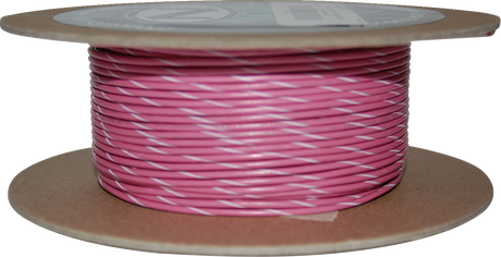 100\' Wire Spool - 20 Gauge - Pink/White