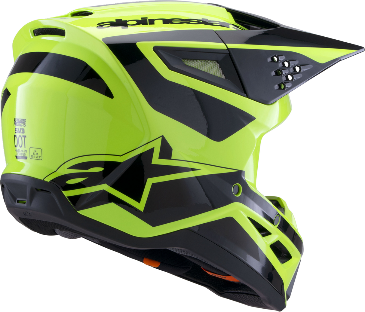 SM3 Helmet - Heat - Gloss Yellow Fluo/Black - 2XL