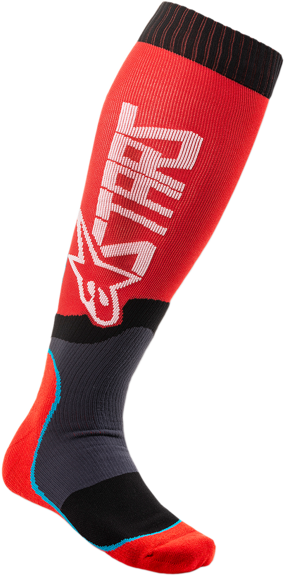 MX Plus 2 Socks - Red/White - Small/Medium