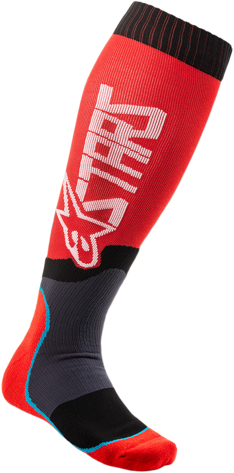 MX Plus 2 Socks - Red/White - Small/Medium