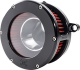 BA Air Cleaner Kit - Black/Clear with Red Filter - M8 2023 - 2024