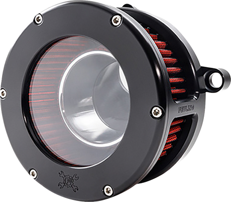 BA Air Cleaner Kit - Black/Clear with Red Filter - M8 2023 - 2024