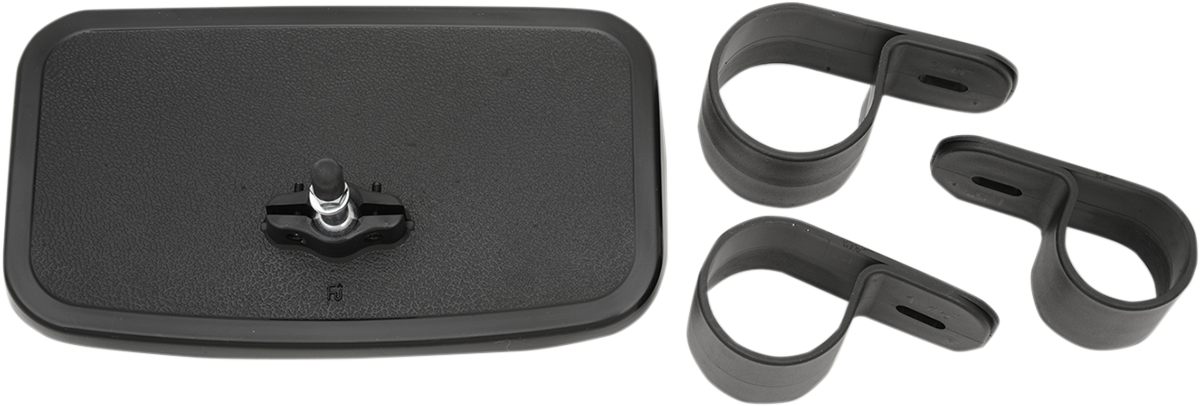 Mirror - Rear View - Rectangle - Black