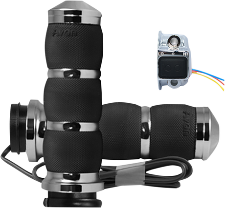 Grips - Heated - Air Cushion - TBW - Chrome 2008 - 2023