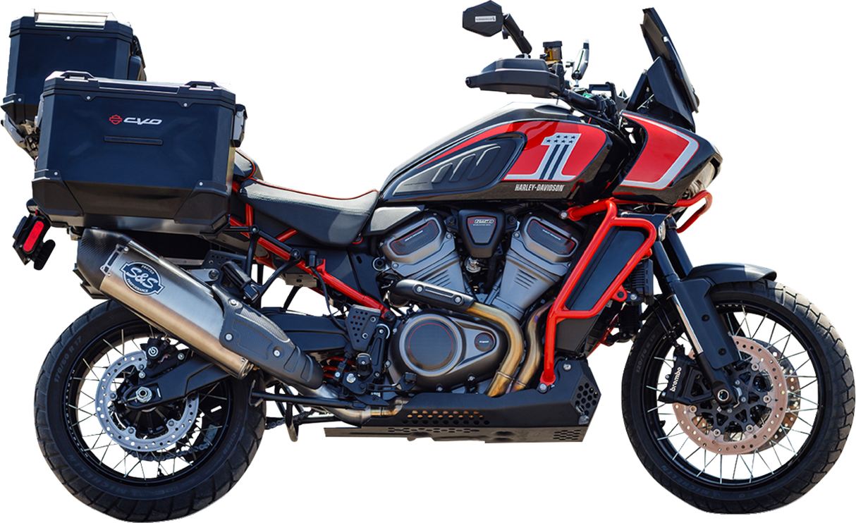 Slip-On Muffler - Brushed Stainless Steel - 50-State - Pan American 2021 - 2024