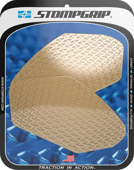 Traction Pad Tank Grips - Icon - Clear - Ninja 650 | Z 400/650 2017 - 2025