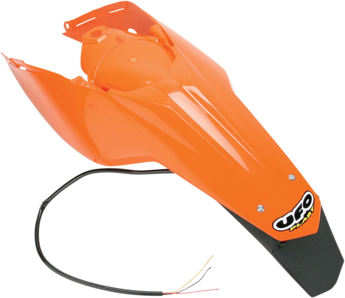 Enduro Rear Fender - with Light - \'98 - \'20 KTM Orange 2007 - 2010