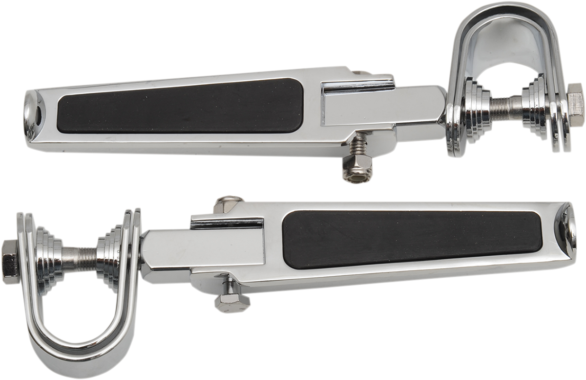 U-Clamp Footpegs - Rubber Inlay
