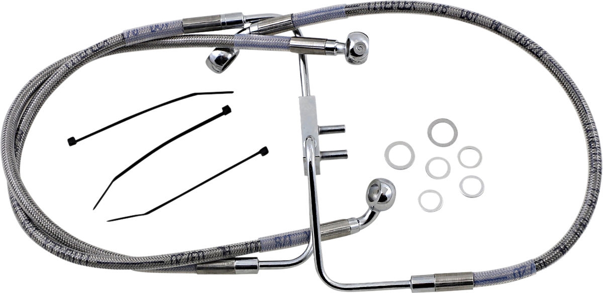 Brake Line - Front (Upper) - Stainless Steel 2018 - 2019