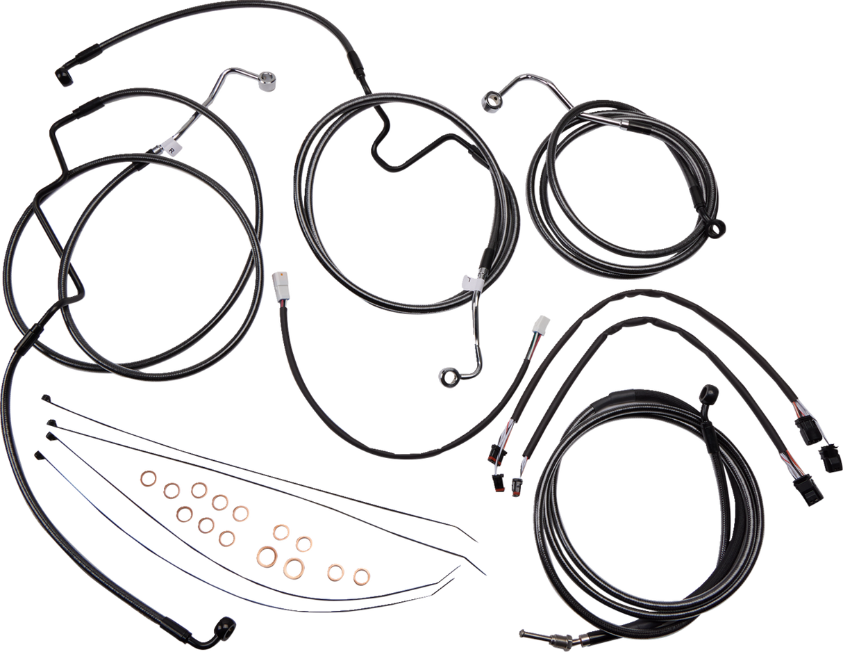 Viking Warrior Handlebar Kit - 12\" - Black Pearl™ 2017 - 2020