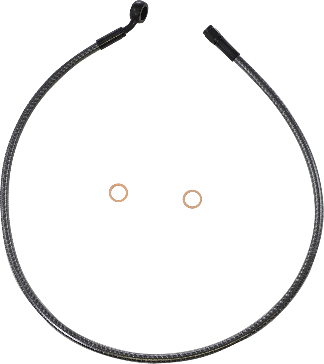 Brake Line - Front - 12 mm - 35° - 32\" - KARBONFIBR