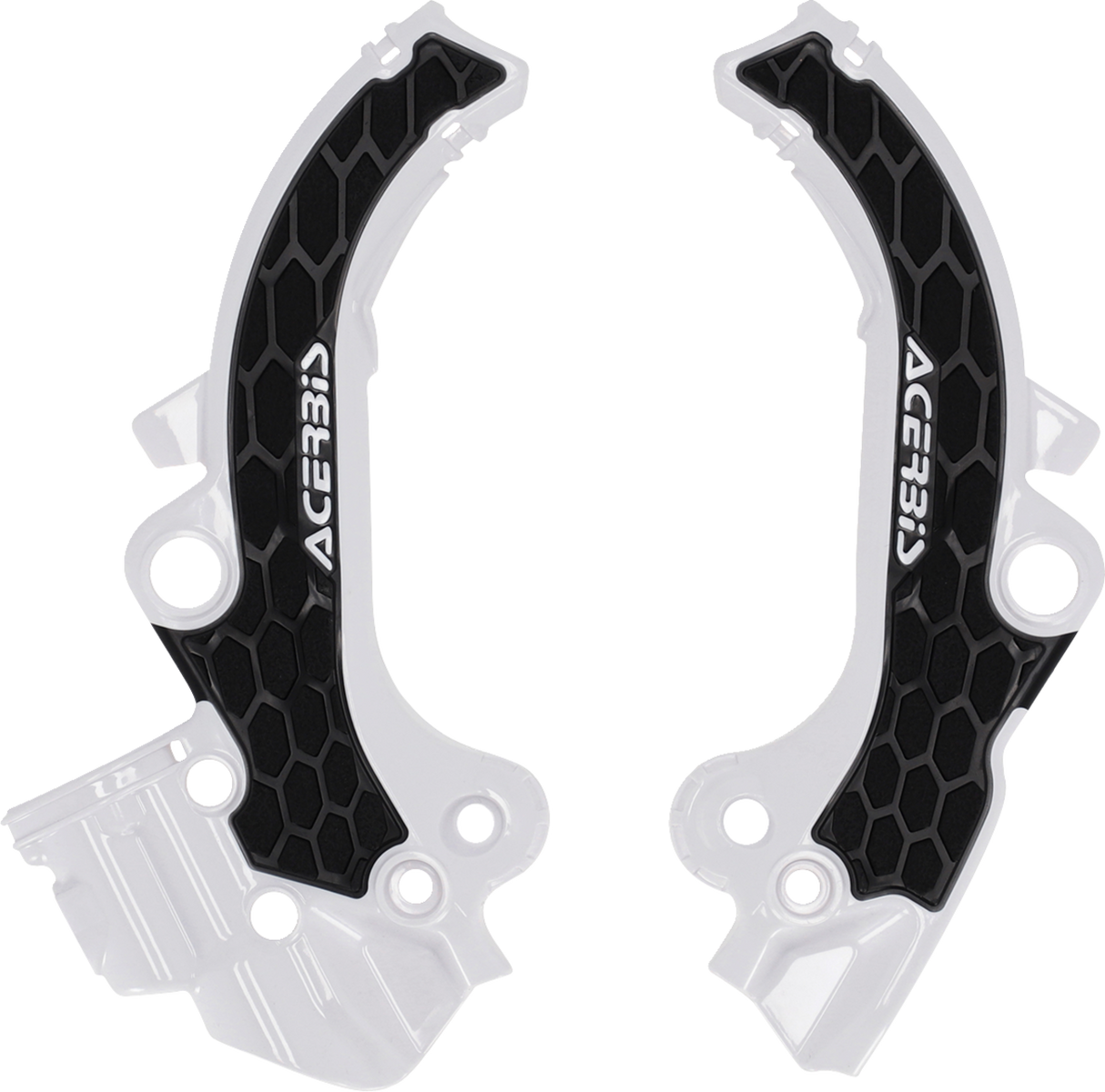 X-Grip Frame Guards - Black/White - Gas Gas | Husqvarna | KTM 2024 - 2025