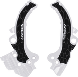 X-Grip Frame Guards - Black/White - Gas Gas | Husqvarna | KTM 2024 - 2025