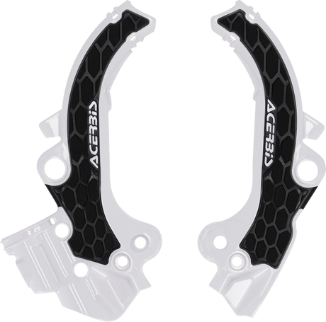 X-Grip Frame Guards - Black/White - Gas Gas | Husqvarna | KTM 2024 - 2025