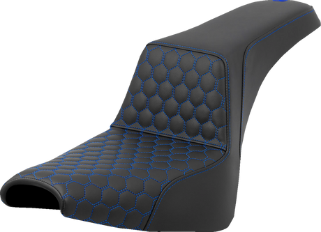 Step-Up Seat - Honeycomb - Blue Stitching - FXBB/FXST \'18-\'24 2018 - 2024