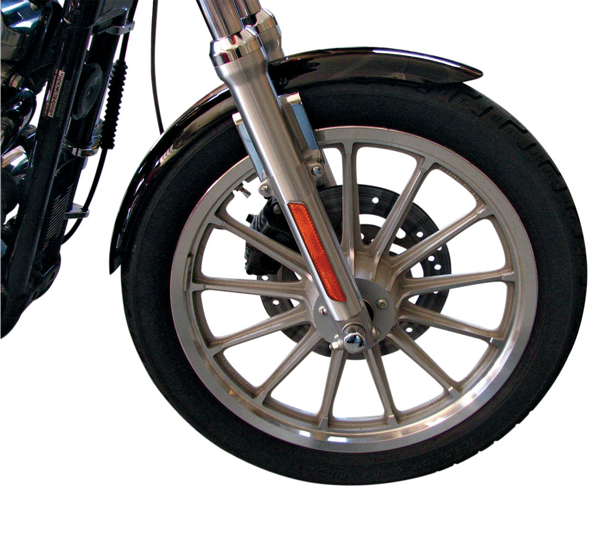 XLX-Style Front Fender with Chrome Side Braces - Steel 1973 - 2021