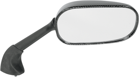 Mirror - Side View - Black/Carbon Fiber - Rectangle - Right - Yamaha 2004 - 2006